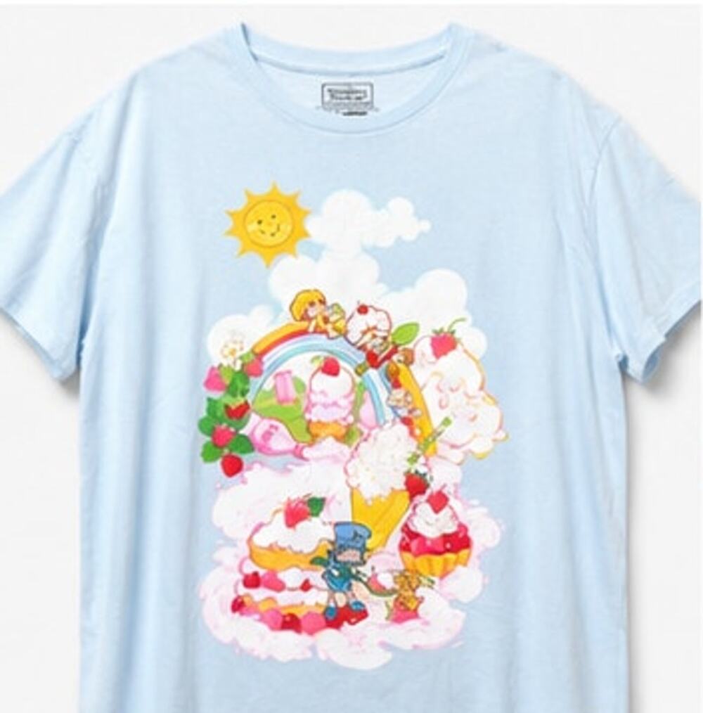 Strawberry Shortcake Light Blue "Nantucket Breeze" Vintage Graphic Tee XXL NWT